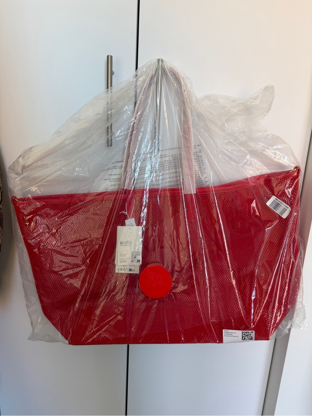 Stella McCartney H&M Red Mesh Tote - Picture 5 of 6